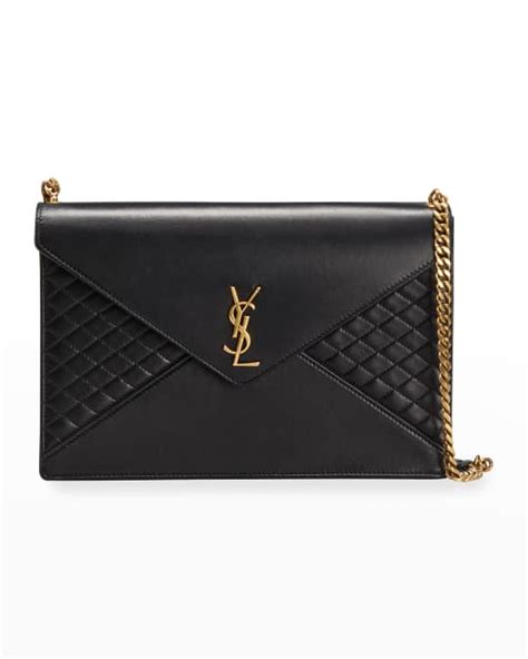gaby ysl quilted lambskin chain shoulder bag